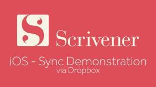 Scrivener for iOS  Syncing [upl. by Atsejam]