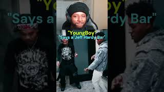 Nba YoungBoy Says a Jeff Hardy Bar 😲 shorts nbayoungboy music trending [upl. by Enileve]