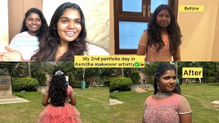 My portfolio day vlog in asmitha makeover artistrytamilchennai makeupartist beauty [upl. by Noam]