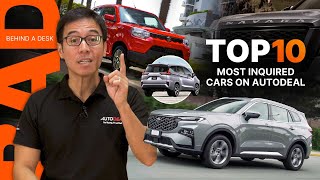 Top 10 Most Popular Cars On AutoDealcomph—First Half 2023  Behind a Desk [upl. by Llorrad]