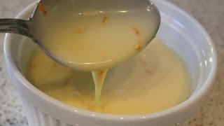 Orange Crème Anglaise Recipe  Classic Custard Sauce for Desserts [upl. by Eibob317]