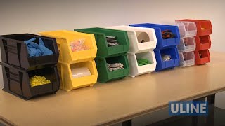 Uline Plastic Stackable Bins [upl. by Airbas]