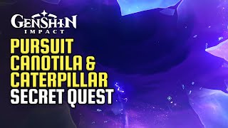 Pursuit Secret World Quest Complete Guide  Canotila amp Caterpillar Book Of Revealing  Genshin 42 [upl. by Orihakat]