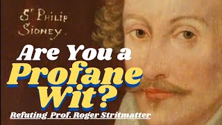 Are You a Profane Wit Refuting Stritmatter [upl. by Ebag]