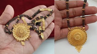 new gold trending mangalsutra designs with weight amp price  gold bridal mangalsutra designs 2023 [upl. by Noonberg]