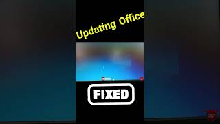 FIX Updating Office Please wait a moment shorts [upl. by Aneladdam]