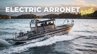 Electric Arronet workboat for Norwegian Aquafarmer [upl. by Enellij]