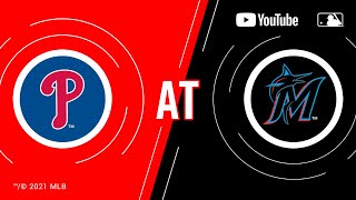 Phillies at Marlins  MLB Game of the Week Live on YouTube [upl. by Trebleht]