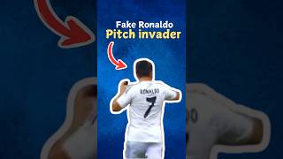 Fake christino Ronaldo pitch invader [upl. by Ayeki]