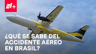 ¡Tragedia en Brasil Desplome de avión en zona residencial deja 61 muertos  En Punto [upl. by Etem]