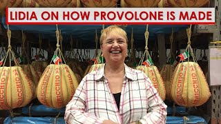 Lidia on How Provolone Cheese is Made [upl. by Odraboel]