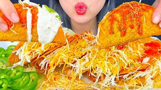 ASMR TACO BELL CRUNCHY TACOS WITH WINGSTOP RANCH  MUKBANG  ASMR Phan [upl. by Gnihc]