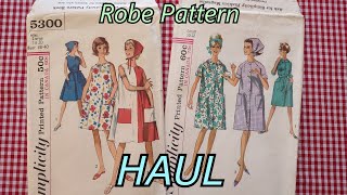 Vintage Housecoat Muumuu Robe Dress and Scarf sewing patterns  shorts theairport subscribe [upl. by Maudie343]