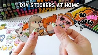 HOW TO MAKE STICKERS ✨️STEP BY STEP✨️ without baking paper [upl. by Tanney]