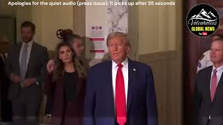 Donald Trump Statement to press Civil Fraud Trial  New York [upl. by Yllom]