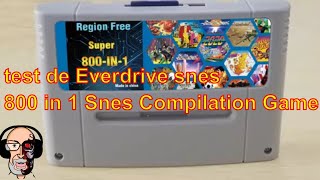 test de Everdrive snes  800 in 1 Snes Compilation Game [upl. by Joelynn]