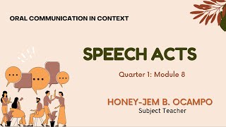 SPEECH ACTS [upl. by Alema]