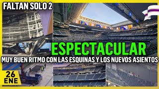 🚨 BUENOS AVANCES⚠️OBRAS del SANTIAGO BERNABÉU 26 Enero 2024 [upl. by Ines478]