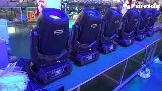 FOMH350A 17R 350W Moving Head Spot Beam Wash Light Effect Video [upl. by Yelraf]