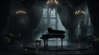 Melancholic Piano with rain sounds DARK ACADEMIA ambience [upl. by Orimar431]