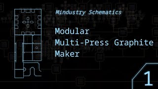 Mindustry Schematics 1  MultiPress Graphite Maker [upl. by Enida]