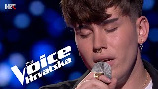 Sergej Božić quotTi moje jedino dragoquot  Nokaut 1  The Voice Hrvatska  Sezona 4 [upl. by Gaylor]