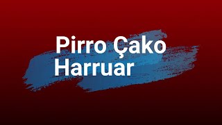 PIRRO ÇAKO  HARRUAR  Lyrics [upl. by Aihtibat420]