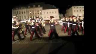 la marche des chasseurs Ardennais défilé de musiques militaires à Arlon 2012 [upl. by Bilicki]