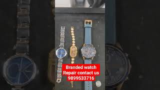 Armani watch battery replacement 😄Ckwatch battery watch subscribe reels fossil titans reels [upl. by Aelegna]