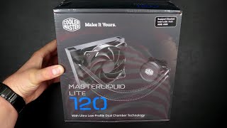 Cooler Master Master Liquid Lite 120  Unboxing [upl. by Eeralav318]