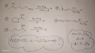 DilConc H²SO4 with Alkene  Reaction of Alcohol with conc H2SO4  H2SO4 reagents and application [upl. by Lak610]