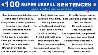 100 Super Useful English Sentences  Daily Spoken English  English Speaking Practice [upl. by Oriana904]