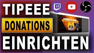 Tipeeestream Donation einrichten  Tutorial 2018 [upl. by Nikolia]