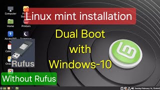 How to install linux mint dual boot with windows 10 [upl. by Einamrej]