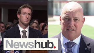 PM Luxon puts social media companies on notice as Zuckerberg confronted by US Congress  Newshub [upl. by Yetnruoc435]