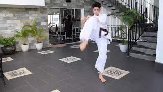 Lesson 1 Kyokushin Karate Warm Up and Stretching follow along [upl. by Ecinev]