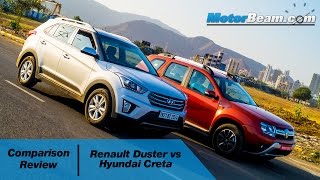 2016 Renault Duster vs Hyundai Creta  Comparison Review  MotorBeam [upl. by Adamson]