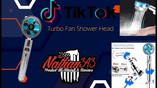 Handheld Turbo Fan Shower Hydro Jet Shower Head [upl. by Attirehs915]