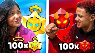 100 STARS DROPS 👹 VS 100 STAR DROPS 😇 [upl. by Chesna]