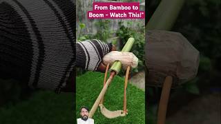 From Bamboo to Boom  Watch Thisquot handmade primitive wood diy bamboo shorts shortsfeed view [upl. by Oruhtra]