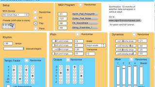 Sonification in Max  Algorithmic Composition [upl. by Eenar]