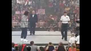 WWF Invasion 2001 Earl Hebner vs Nick Patrick [upl. by Myra]