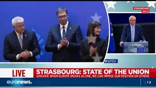 Discours de JeanClaude Juncker sur l’état de l’Union européenne [upl. by Iclek]