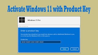 How to Activate Windows 11 with Product Key [upl. by Ney406]