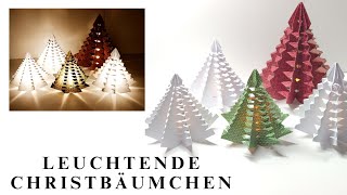 315 Video 🎄Leuchtende Christbäumchen🎄  Weihnachten  Simply Craft  Anleitung  Tutorial  LED🎄 [upl. by Raskin953]