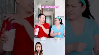 PUDING DAN TOPPING AlexKsyu challenge funny food [upl. by Tuchman]