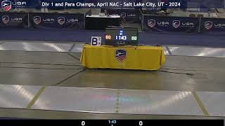 B2 Vet Mens 50 Epee  Gaines v Wheeler  Div 1 Para National Championships and April NAC  2024 [upl. by Sikras]