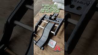 Honda click adjustable engine support for fatty setup enginesupport swingarm hondaclick [upl. by Gordon413]