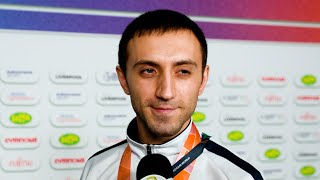 Artur Davtyan ARM  Vault Final  Interview  2022 World Championships [upl. by Gean]