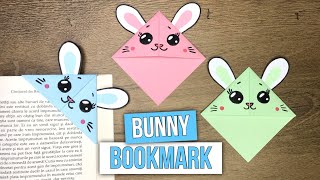 How to Make a Bunny Corner Bookmark  Bookmark Ideas [upl. by Geiss]